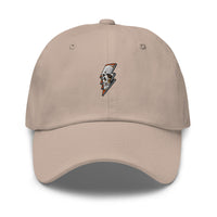 Casquette baseball thunder skull noir coloris présenté CHT'M Boutique