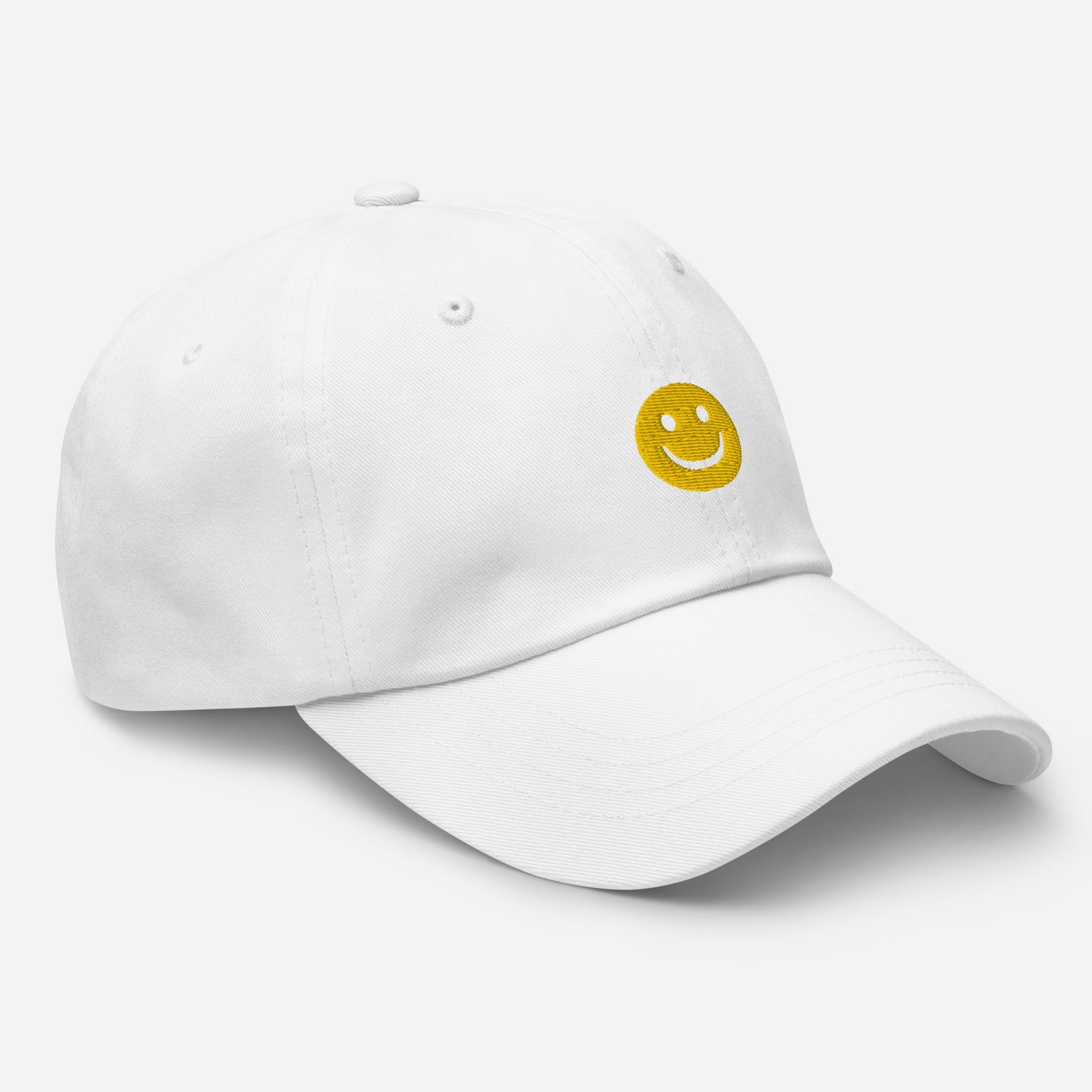 Casquette baseball happy smiley noir vue de profil CHT'M Boutique
