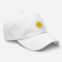 Casquette baseball happy smiley noir vue de profil CHT'M Boutique