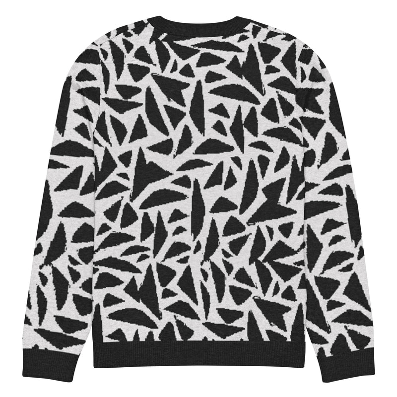 Pull en laine homme - motifs noirs