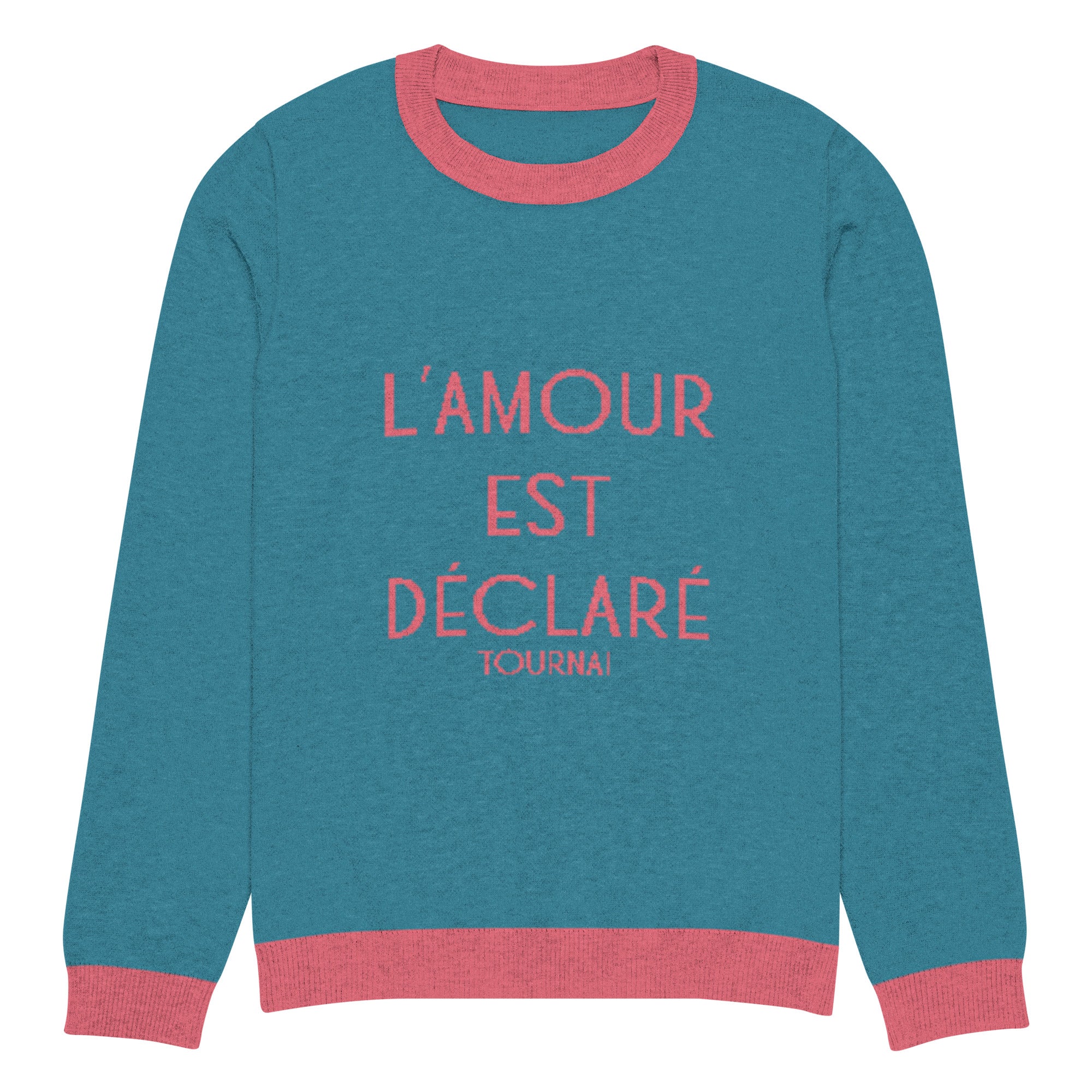 Pull en laine femme - L'amour est déclaré à Tournai