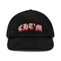 Casquette Velours Côtelé Brodée CHT'M Gothique – Rouge