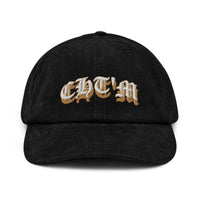 Casquette Velours Côtelé Brodée CHT'M Gothique – Or