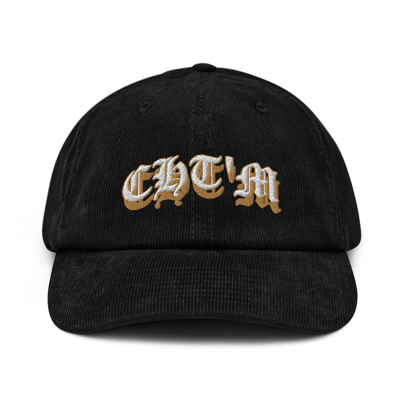 Casquette Velours Côtelé Brodée CHT'M Gothique – Or