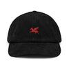 Casquette en velours côtelé