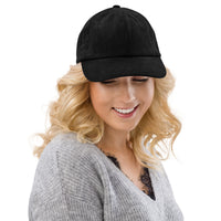Casquette velours côtelé unie noir vue avant CHT'M Boutique