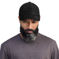 Casquette velours côtelé unie noir portée en situation CHT'M Boutique