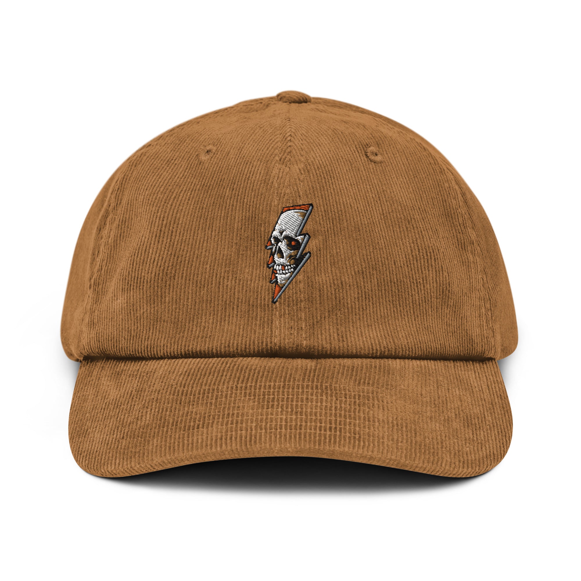 Casquette en velours côtelé - "thunder skull"