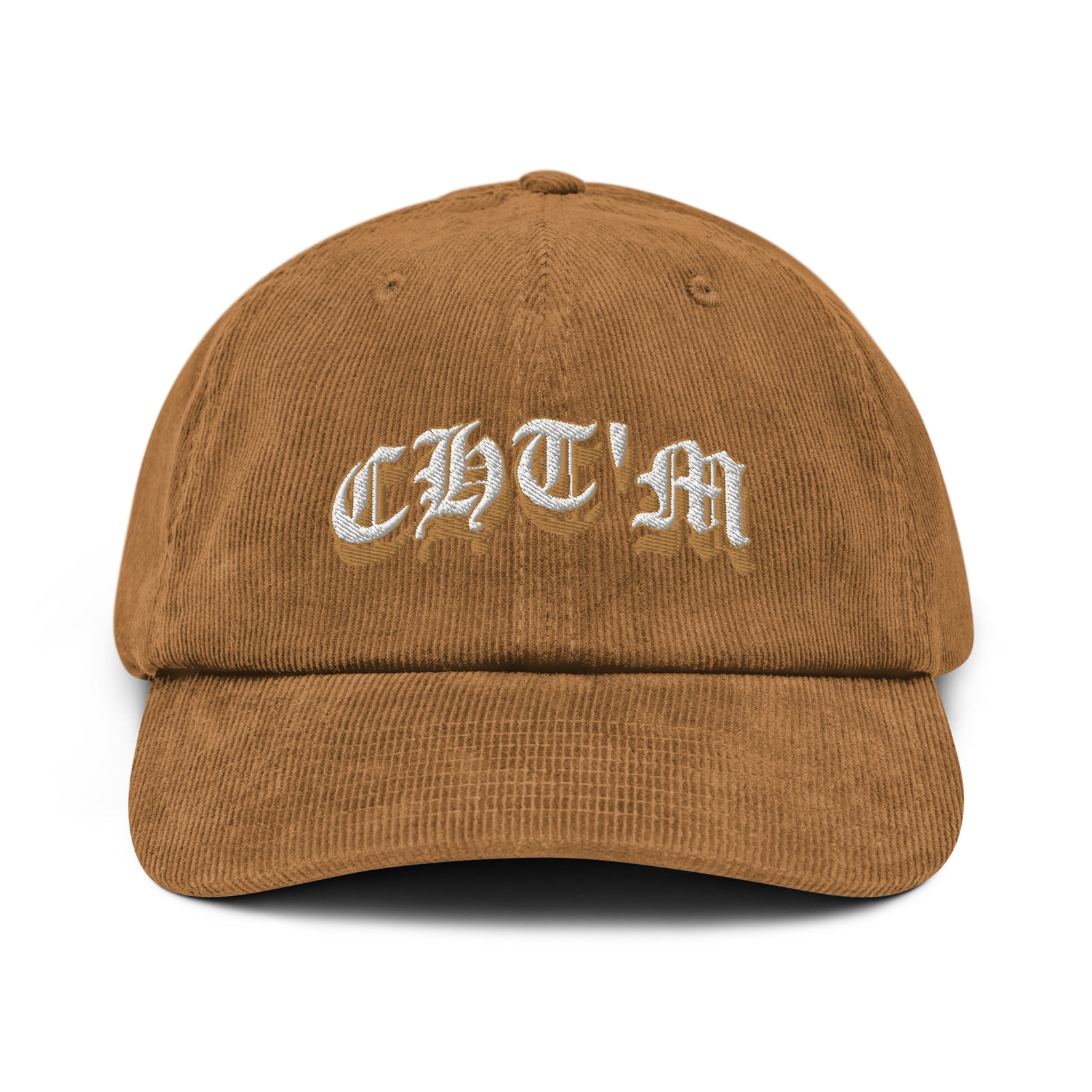 Casquette Velours Côtelé Brodée CHT'M Gothique – Or