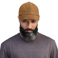 Casquette velours côtelé unie noir gros plan sur le tissu CHT'M Boutique