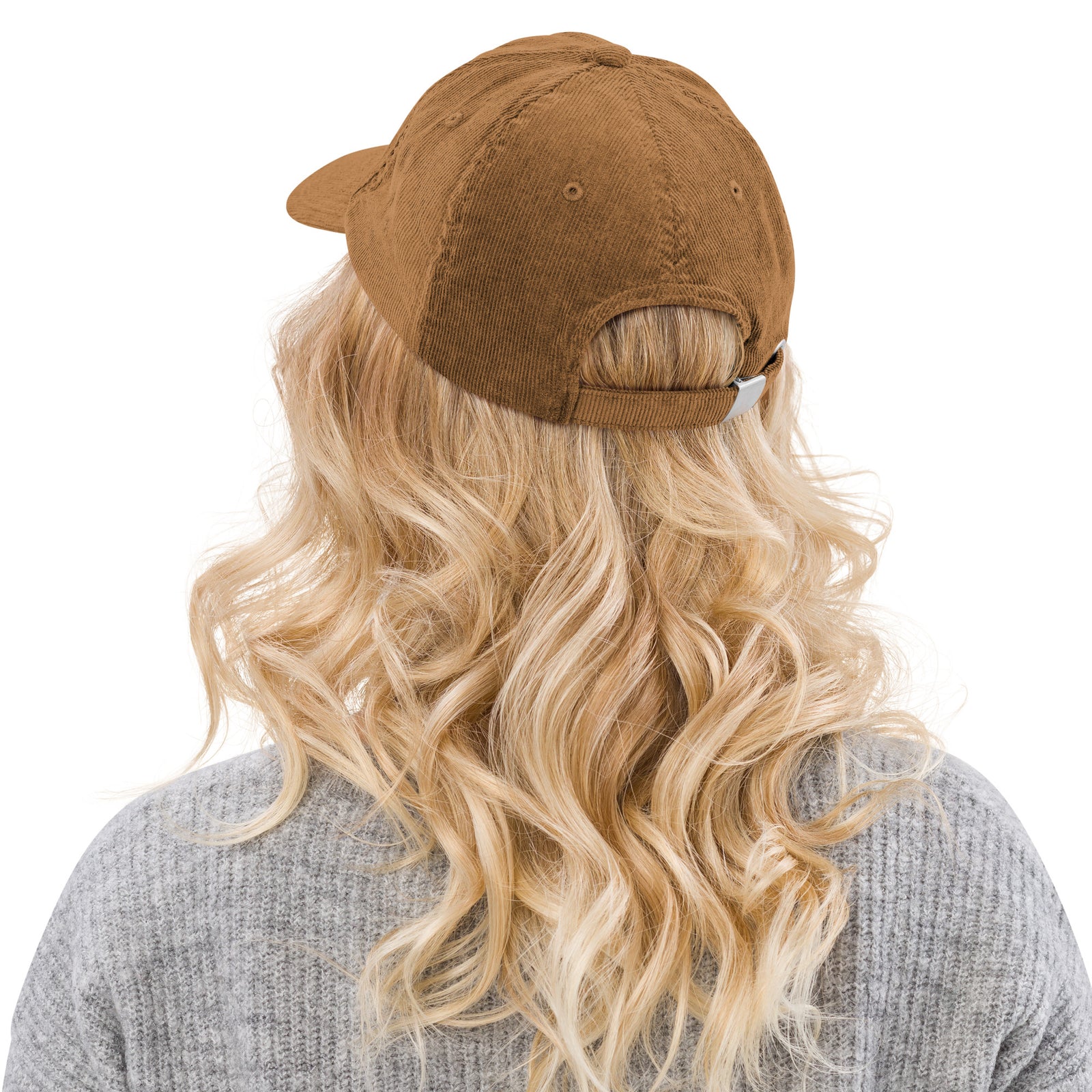 Casquette velours côtelé thunder skull noir vue de trois quarts CHT'M Boutique