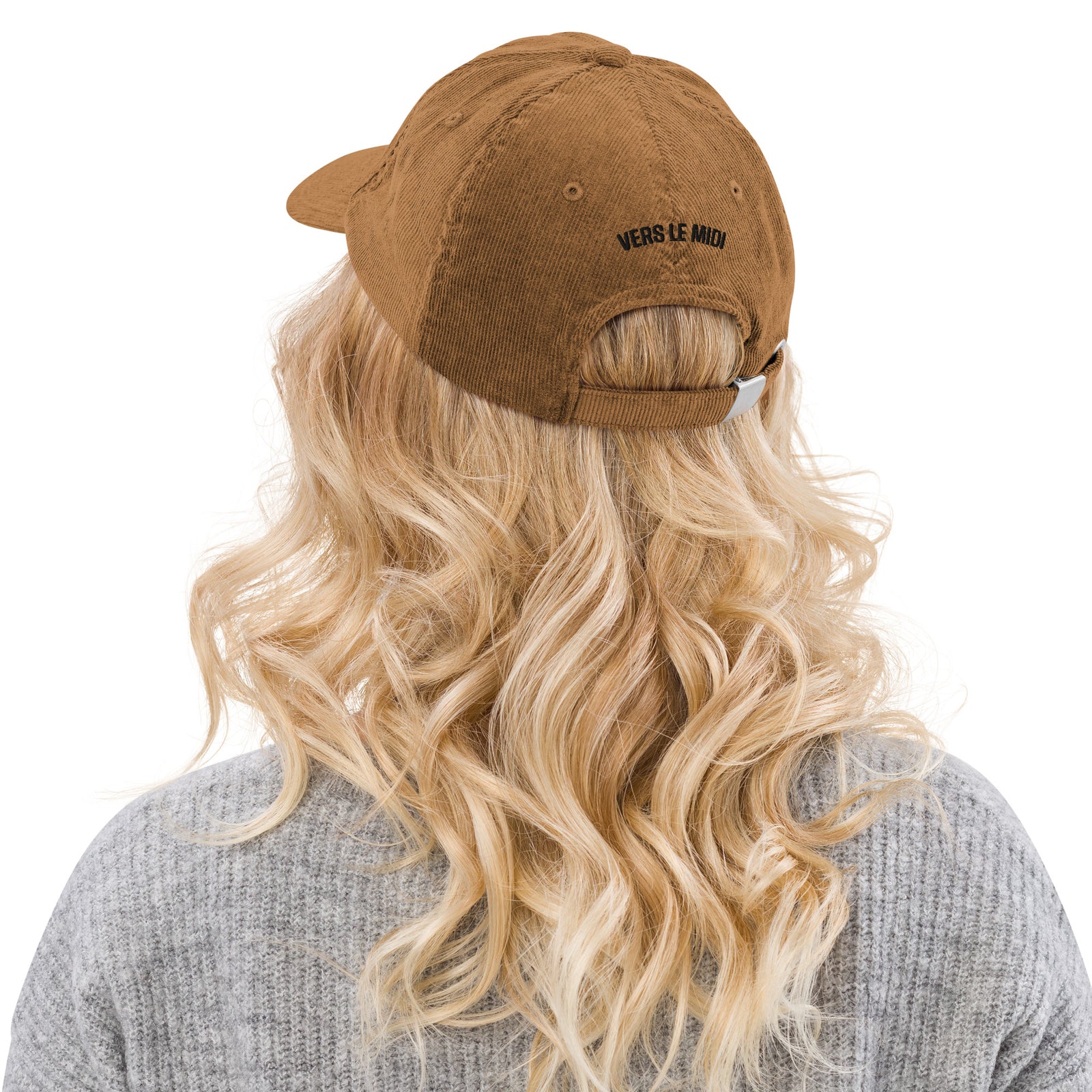 Casquette Velours Côtelé Brodée « Les Oies Sauvages » – Camel