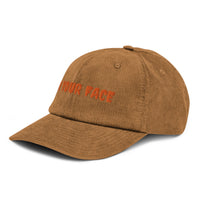 Casquette Velours Côtelé Brodée « In Your Face » – Camel