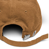 Casquette velours côtelé thunder skull noir vue de profil CHT'M Boutique