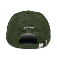 Casquette Velours Côtelé Brodée « Les Oies Sauvages » – Olive