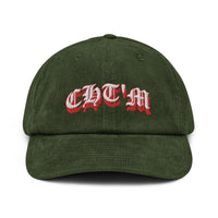 Casquette Velours Côtelé Brodée CHT'M Gothique – Rouge