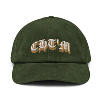 Casquette Velours Côtelé Brodée CHT'M Gothique – Or