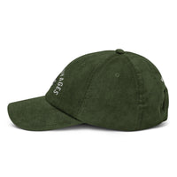 Casquette Velours Côtelé Brodée « Les Oies Sauvages » – Olive