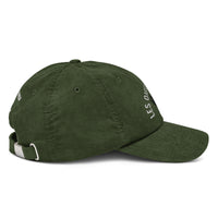 Casquette Velours Côtelé Brodée « Les Oies Sauvages » – Olive