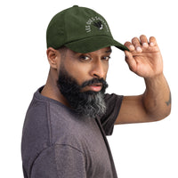 Casquette Velours Côtelé Brodée « Les Oies Sauvages » – Olive