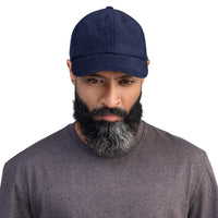 Casquette velours côtelé unie noir gros plan sur le tissu CHT'M Boutique