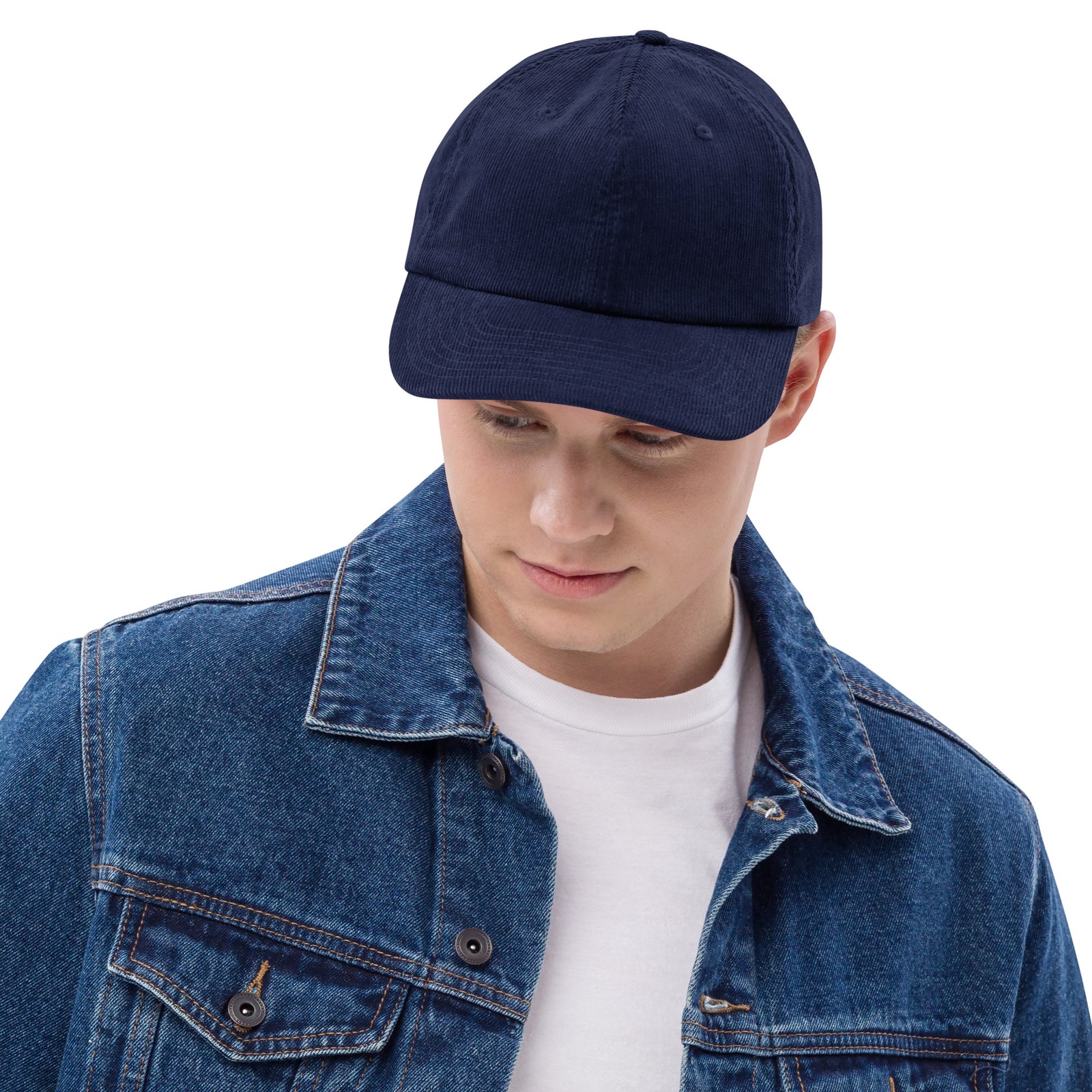 Casquette velours côtelé unie noir CHT'M Boutique