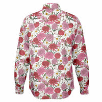 chemise blanche à motifs floraux pour homme