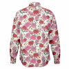 chemise blanche à motifs floraux pour homme