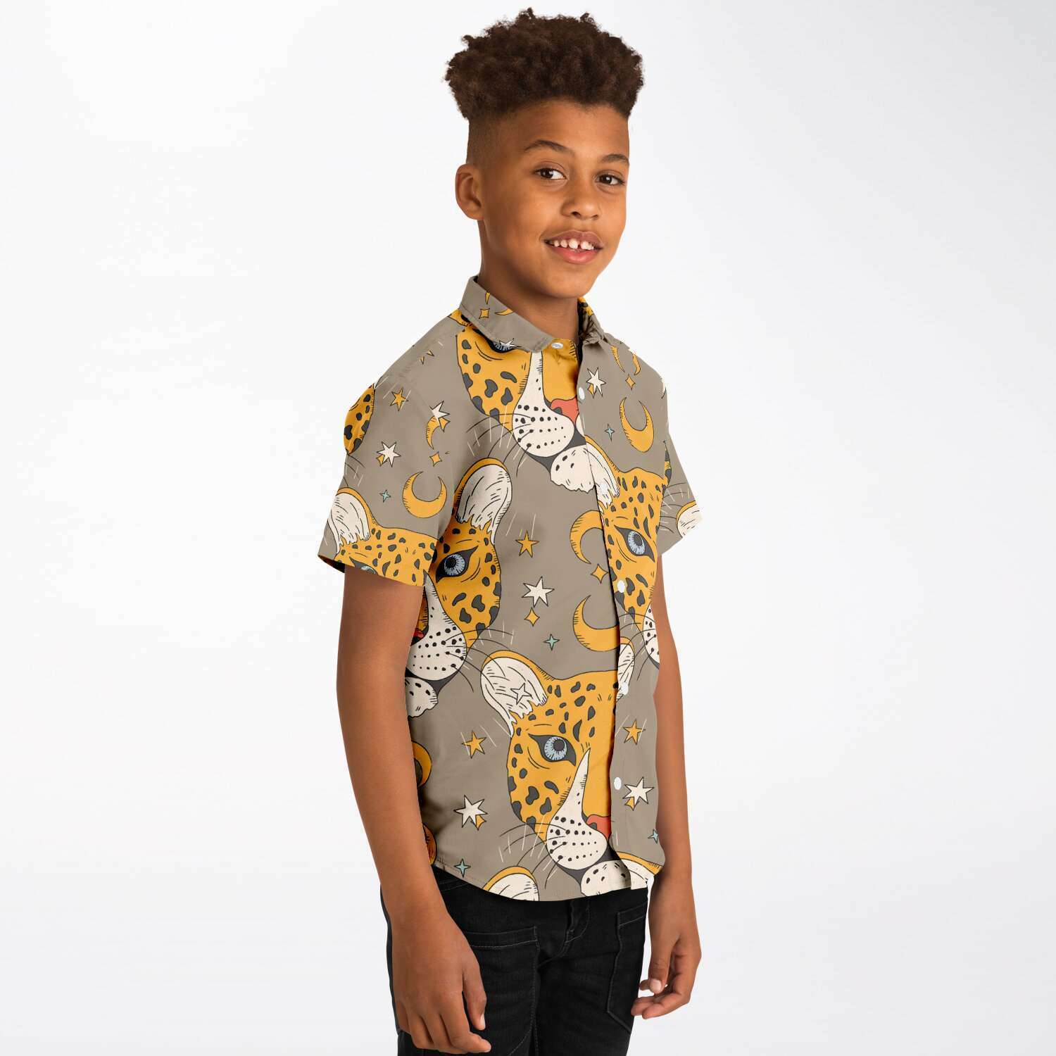 chemise garçon style panthère