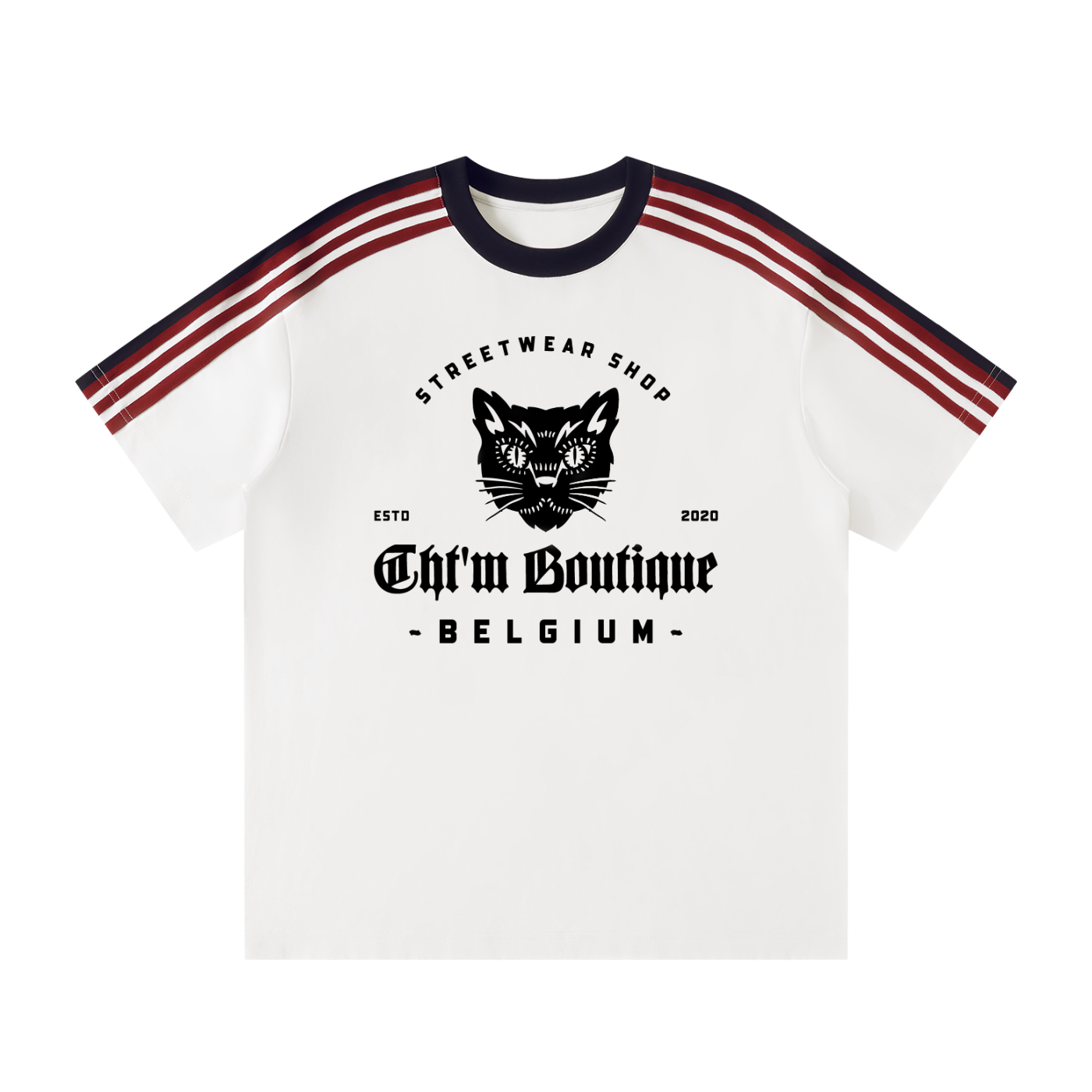 Unisex Colorblock Striped T-Shirt