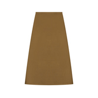 Packshot dos de la jupe longue en maille original femme marron
