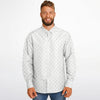 Chemise Homme blanche à encres marines - Manches Longues