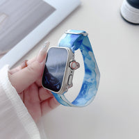 Bracelet Apple Watch en nylon motif peinture, vue détaillée 4