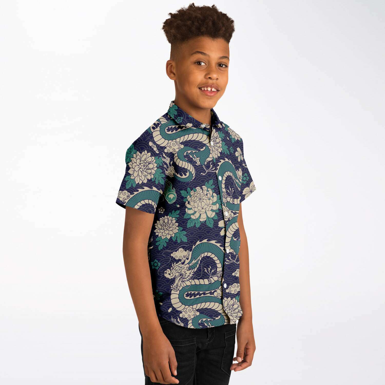 tenue garçon manches courtes avec dragons chinois