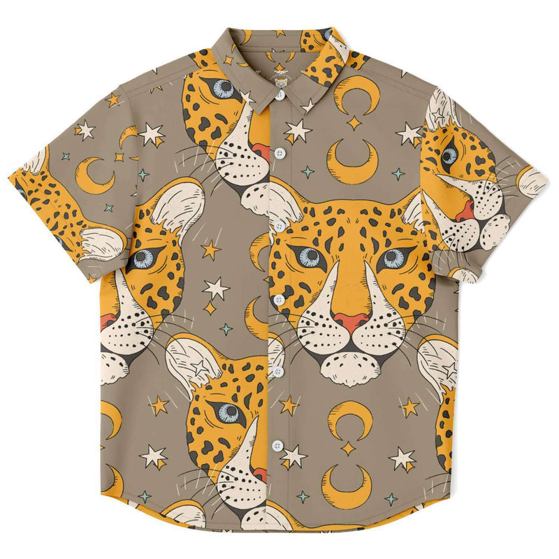 chemise enfant panthère manches courtes