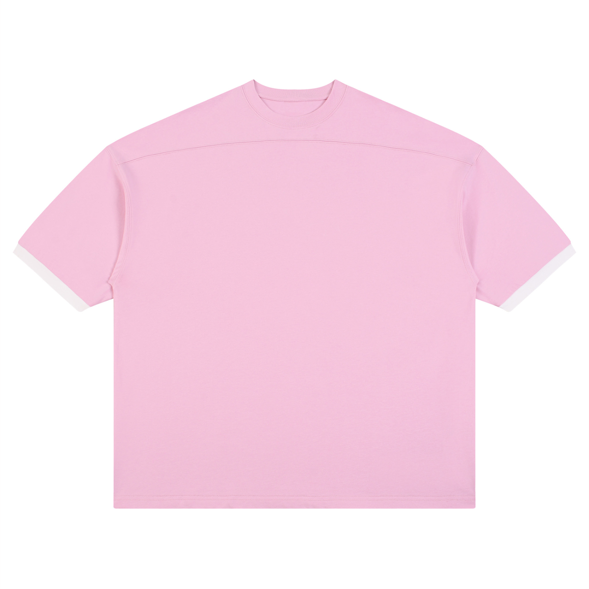 T-shirt Colorblock Épaule Tombante Original Noir — Streetwear Belge