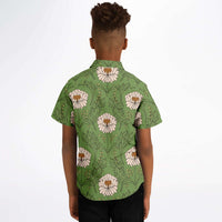 style original chemise garçon verte