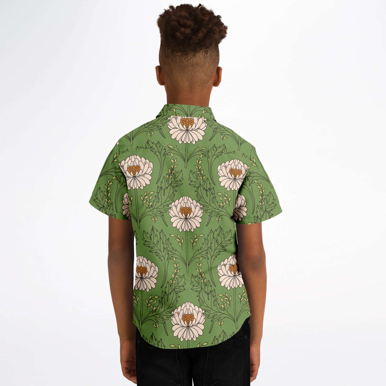 style original chemise garçon verte