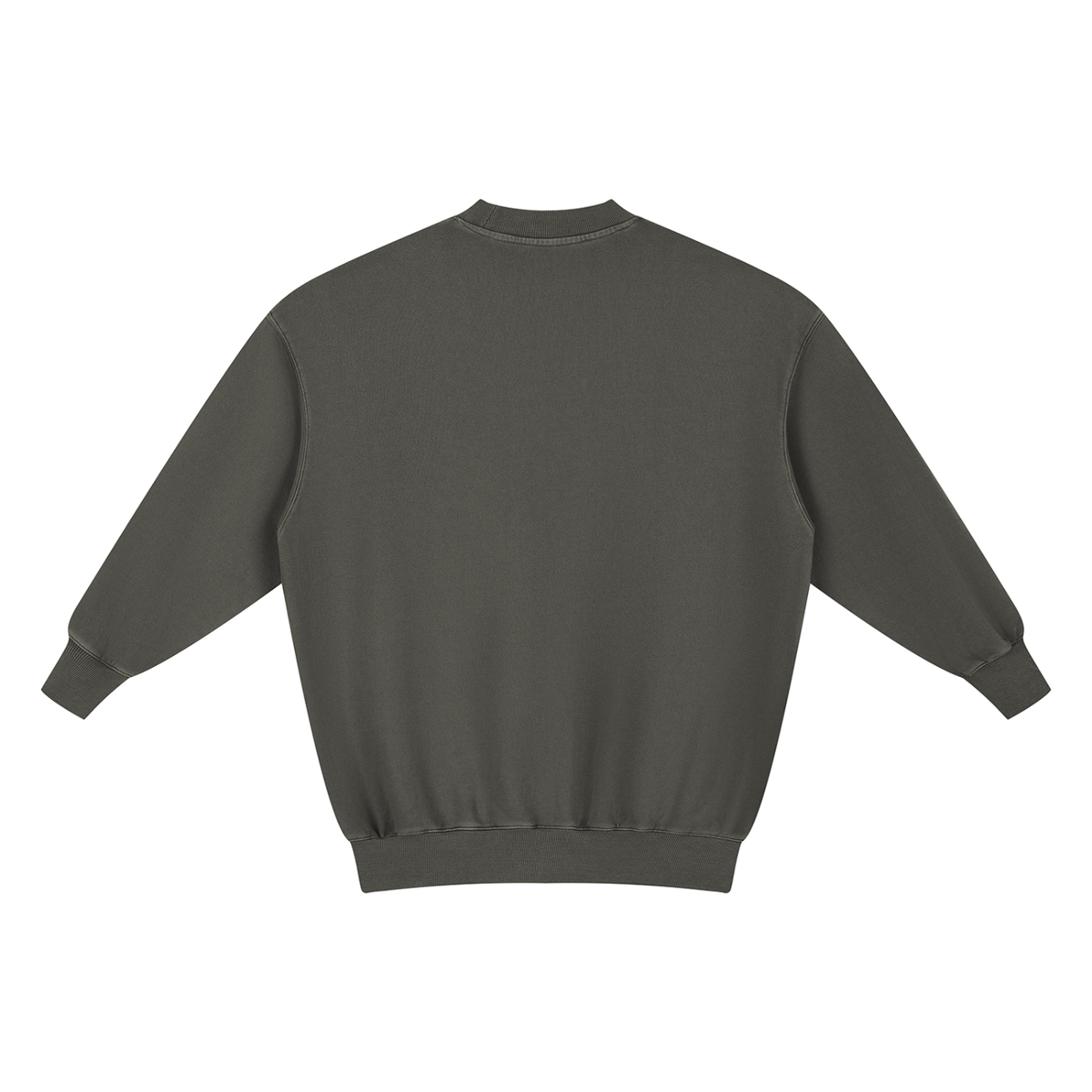 Dos de la robe sweat femme gris foncé