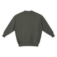 Dos de la robe sweat femme gris foncé