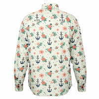 chemise homme motif fleurs marines