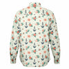 chemise homme motif fleurs marines