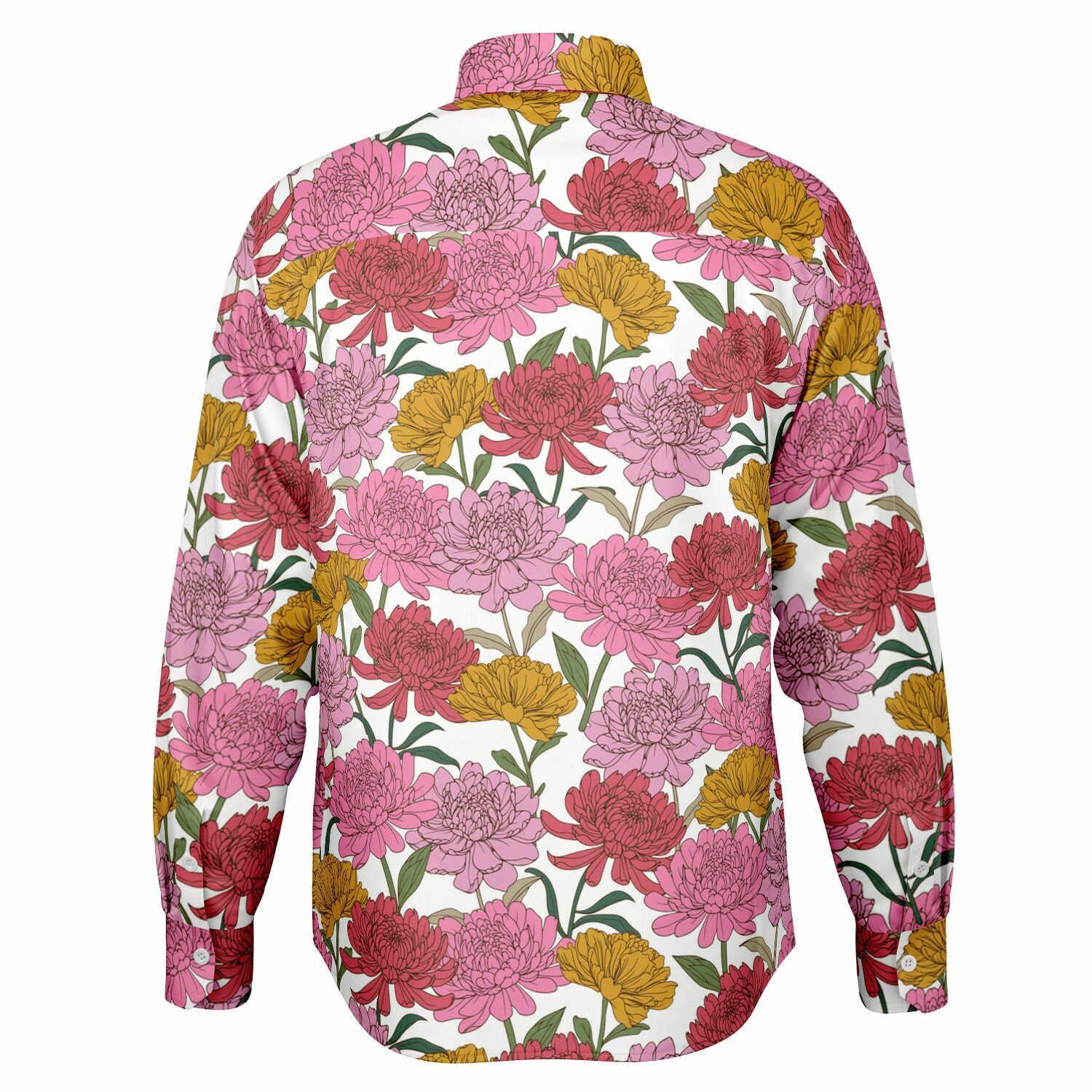 chemise à fleurs roses élégante