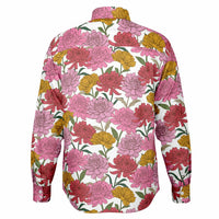 chemise à fleurs roses élégante