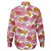 chemise à fleurs roses élégante