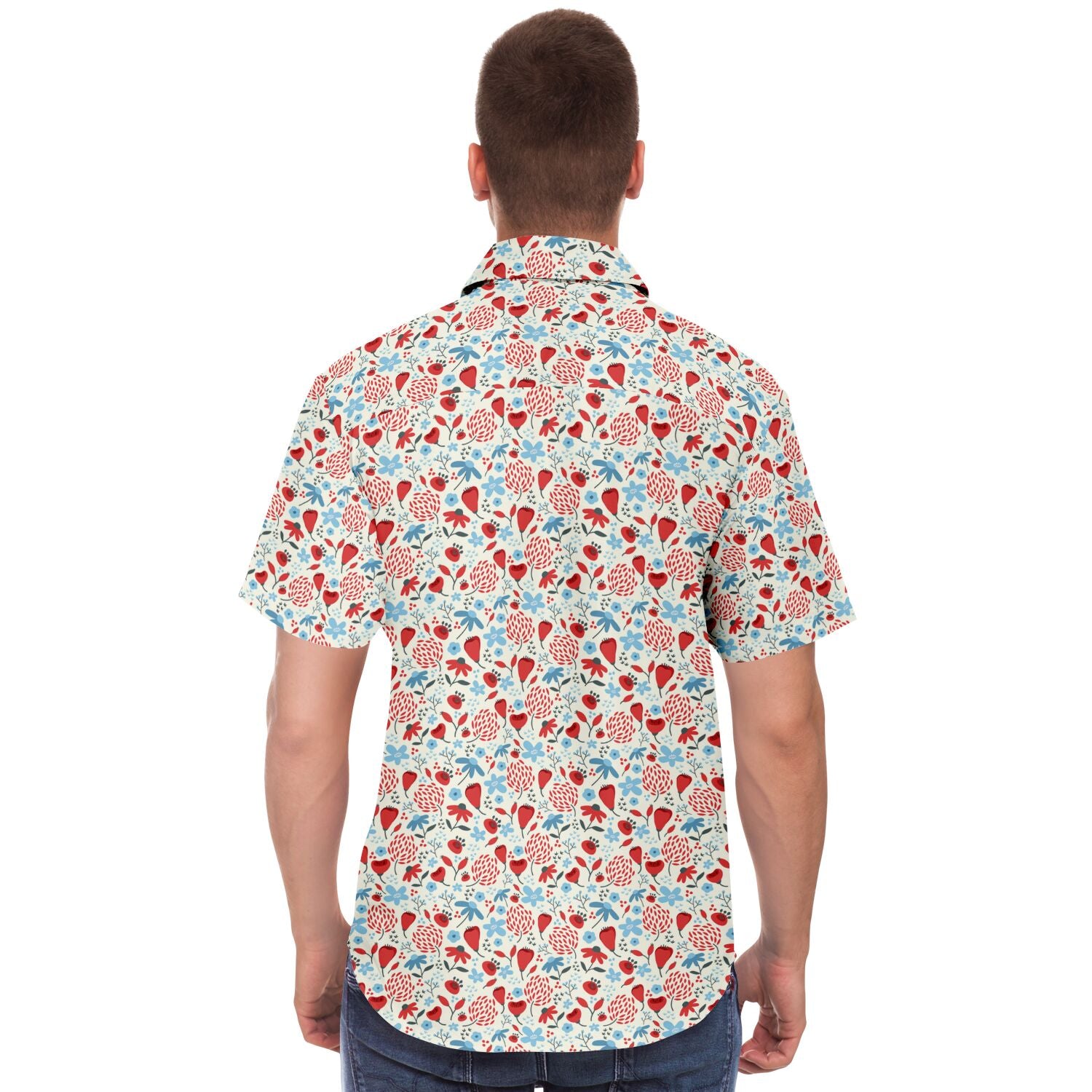 chemise décontractée homme à fleurs