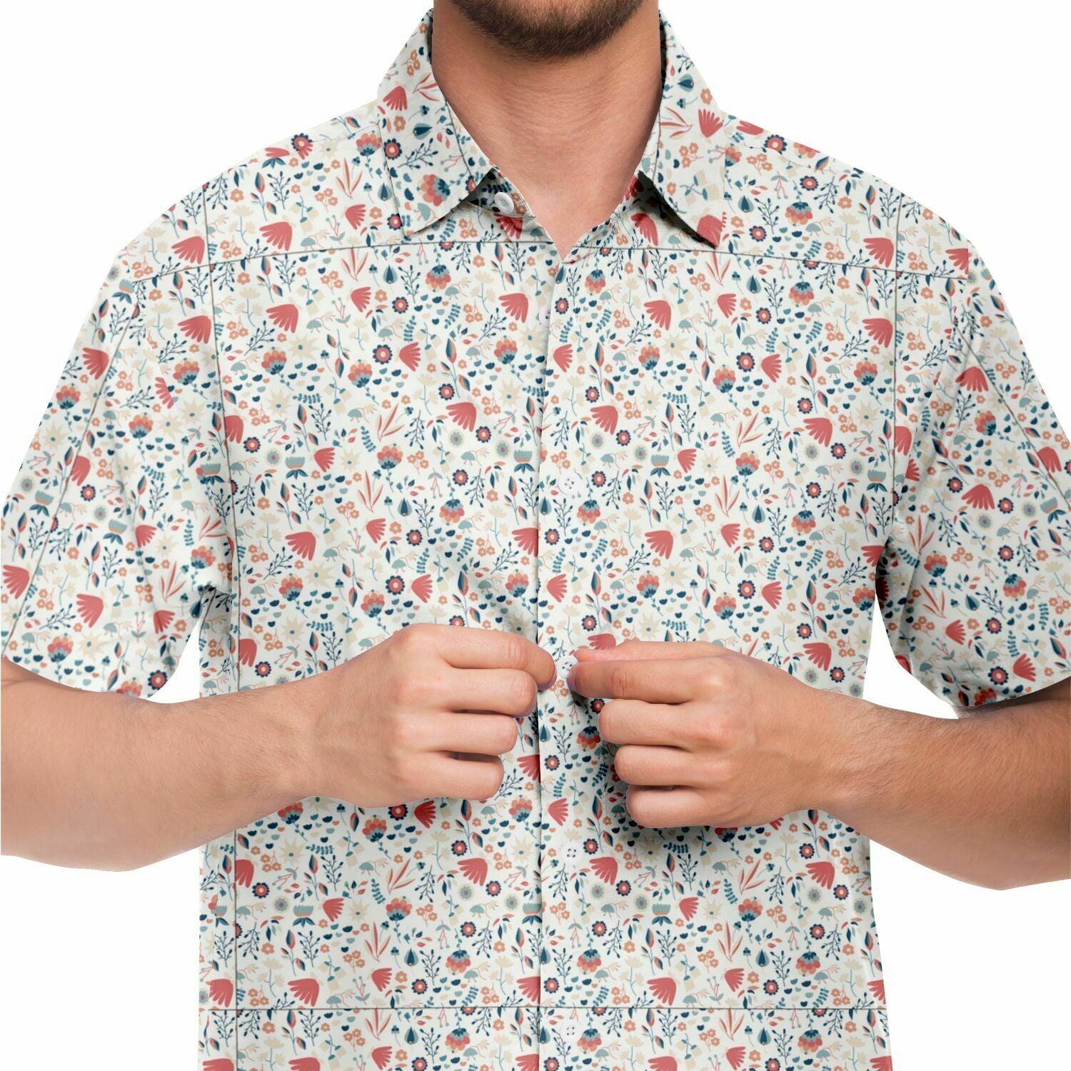 chemise trendy homme à fleurs