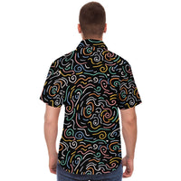 chemise homme manches courtes colorée