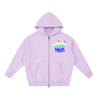 Hoodie zippé boxy Gen Z « L'avenir c'est nous » – double zip