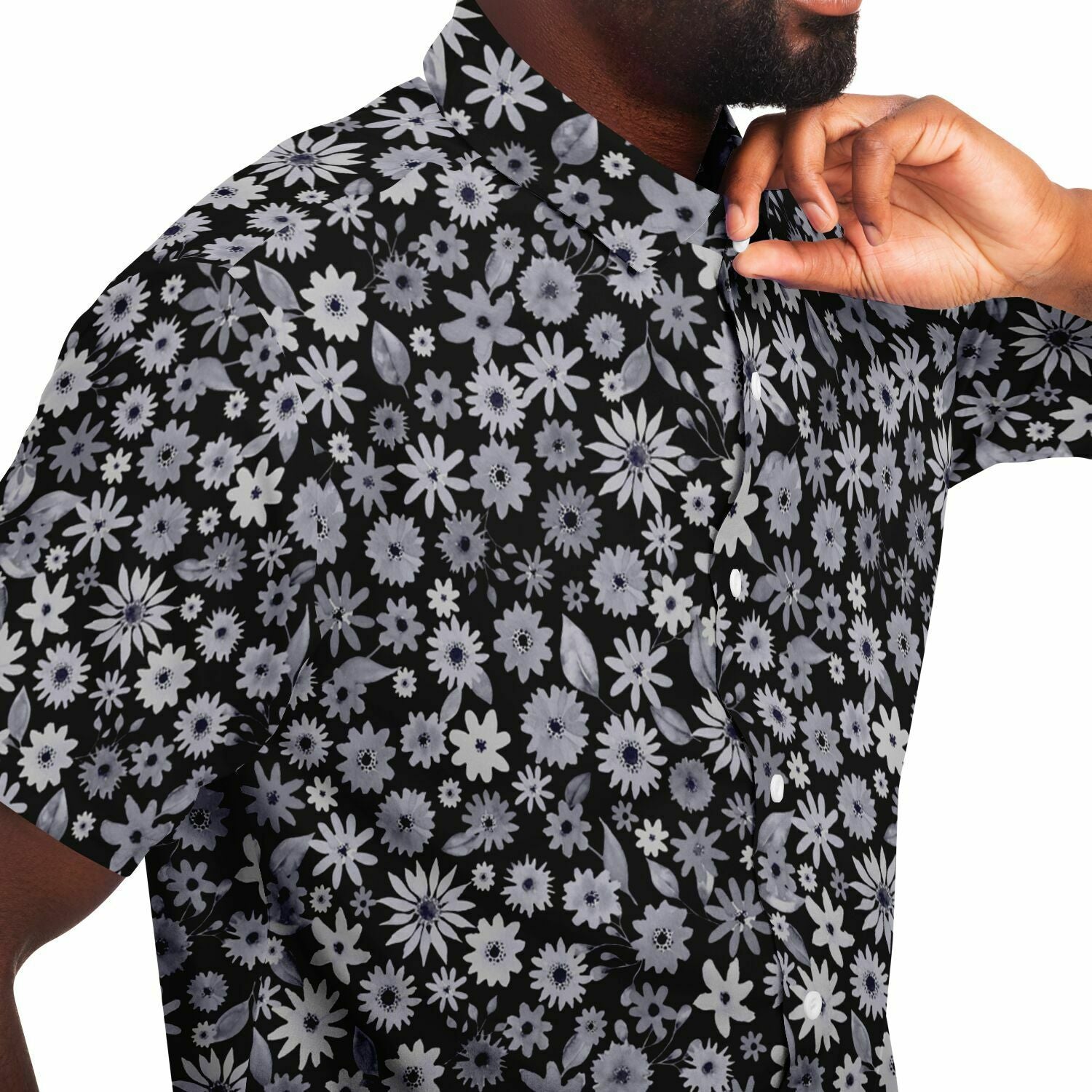 chemise à fleurs légère pour homme